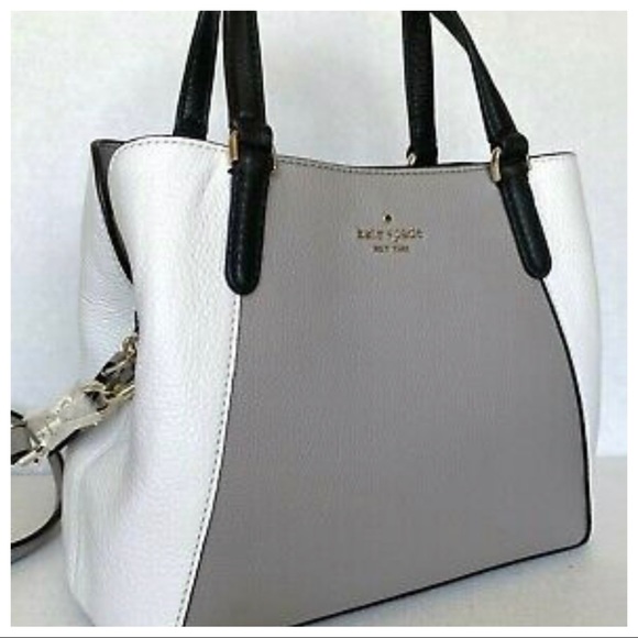 ✨POSH LIVE GIVEAWAY✨KATE SPADE 3 TONE LEATHER SATCHEL BAG - Picture 5 of 7